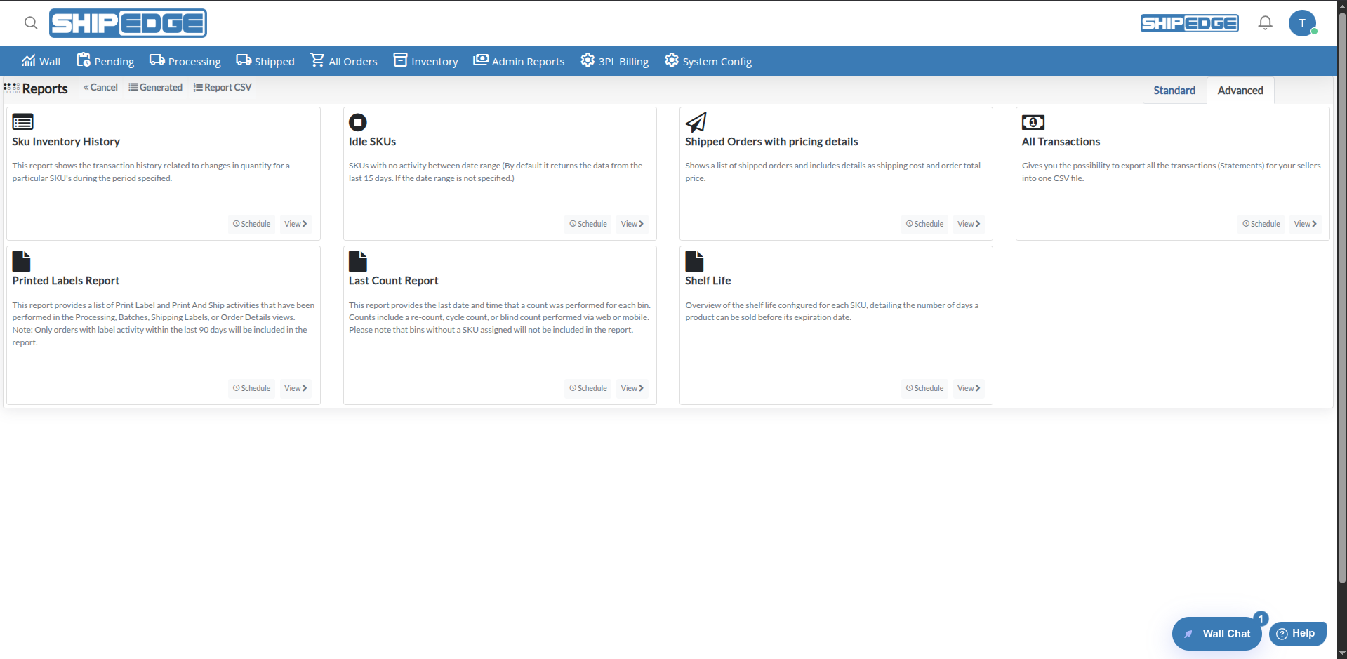 Advanced Reports