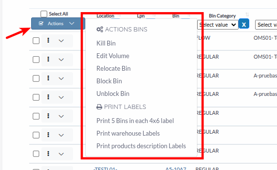 Bulk Actions