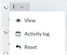 Order Actions Menu