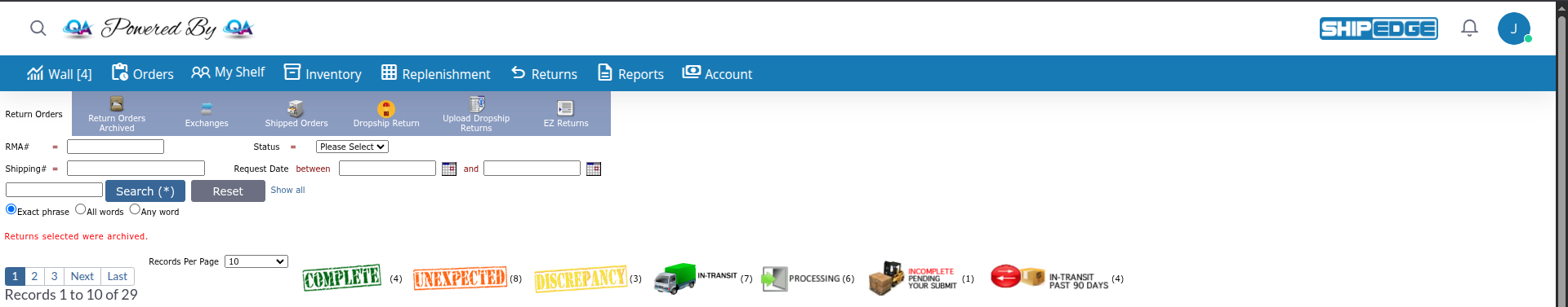 Search and Filters